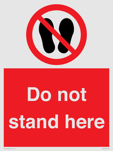 Do not stand here
